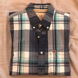 Hollister Plaid Button Down Shirt